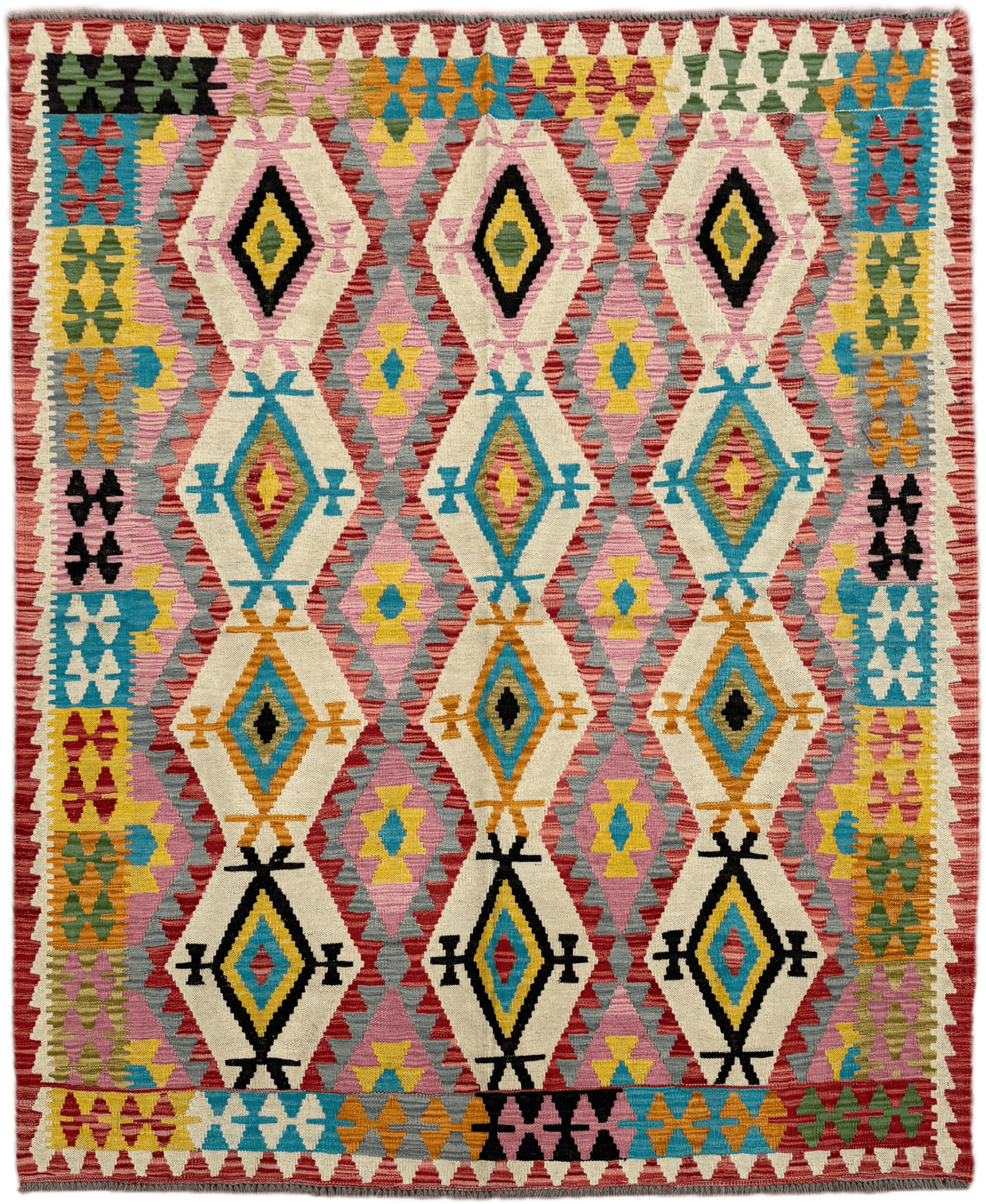 Chobi Kilim Rug - 199 cm x 163 cm