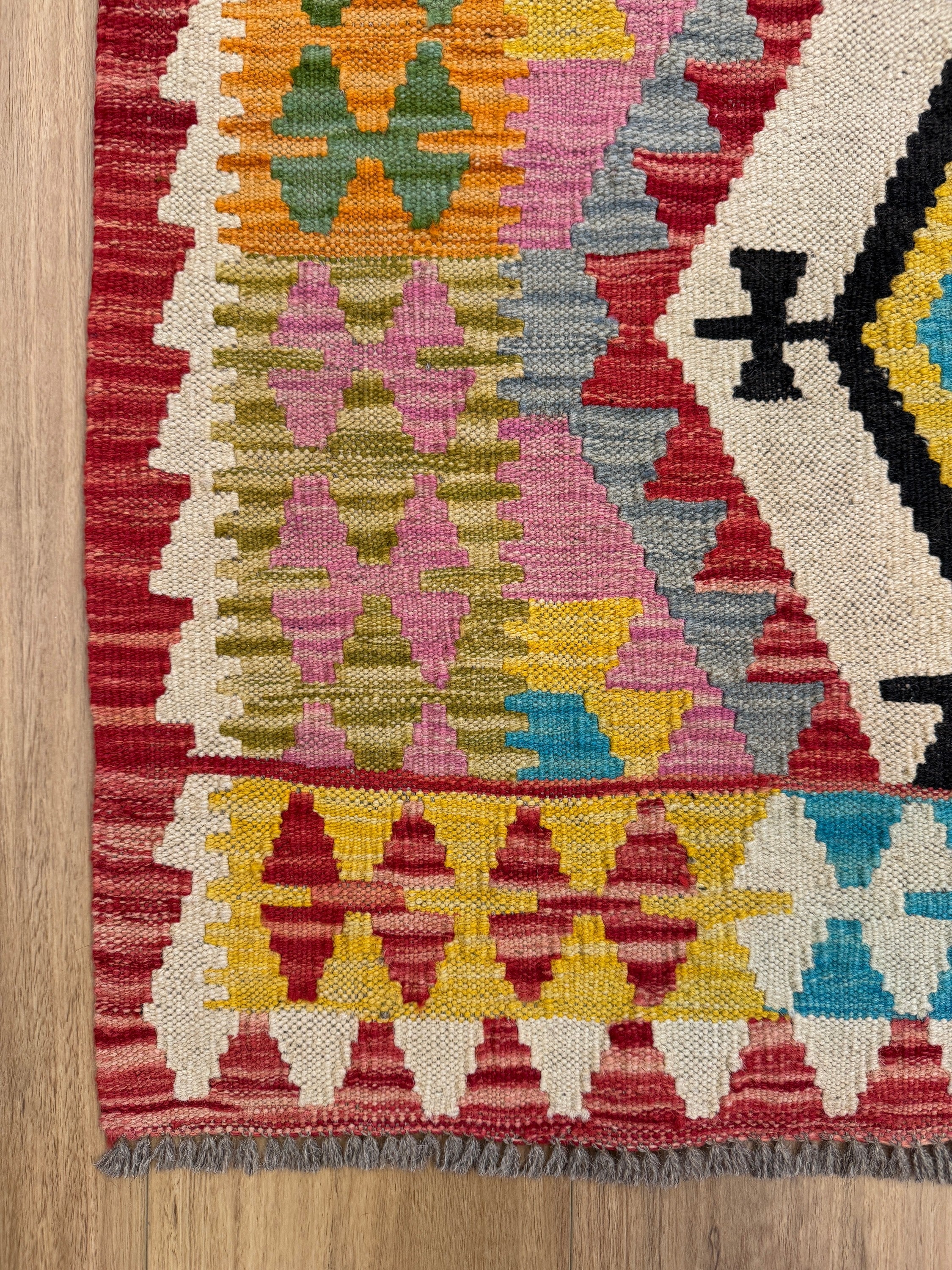 Chobi Kilim Rug - 199 cm x 163 cm