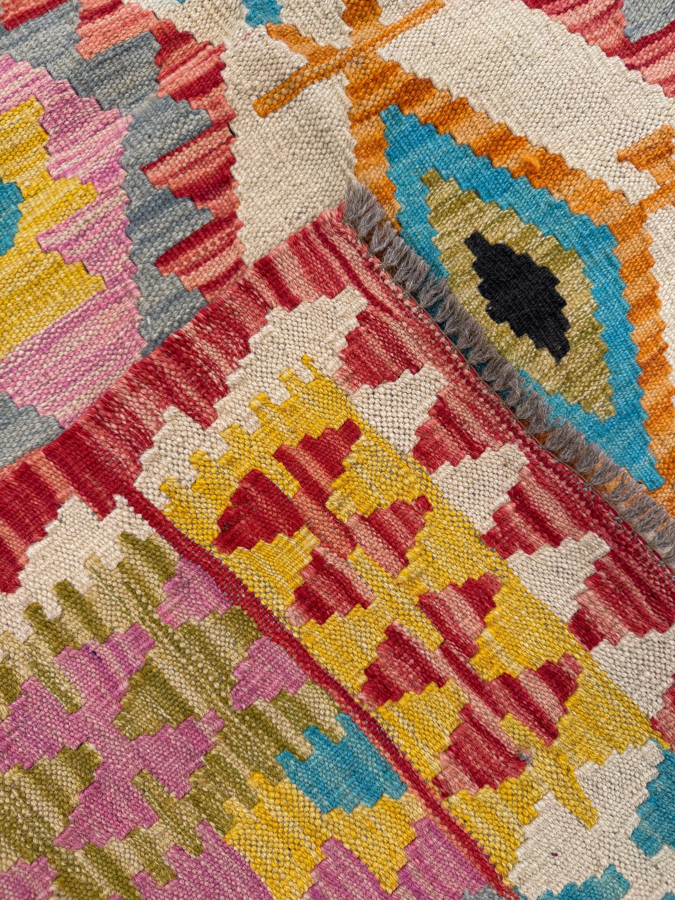 Chobi Kilim Rug - 199 cm x 163 cm