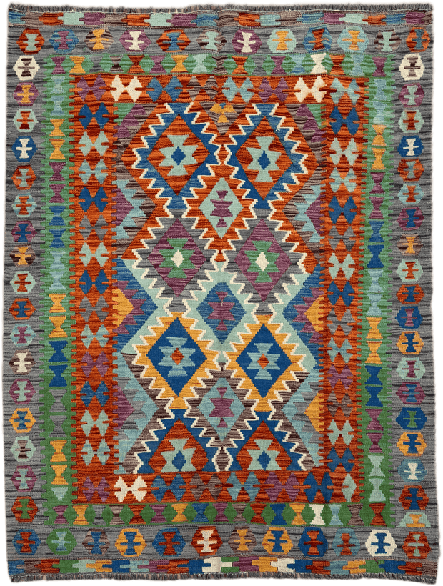 Chobi Kilim Rug - 193 cm x 146 cm