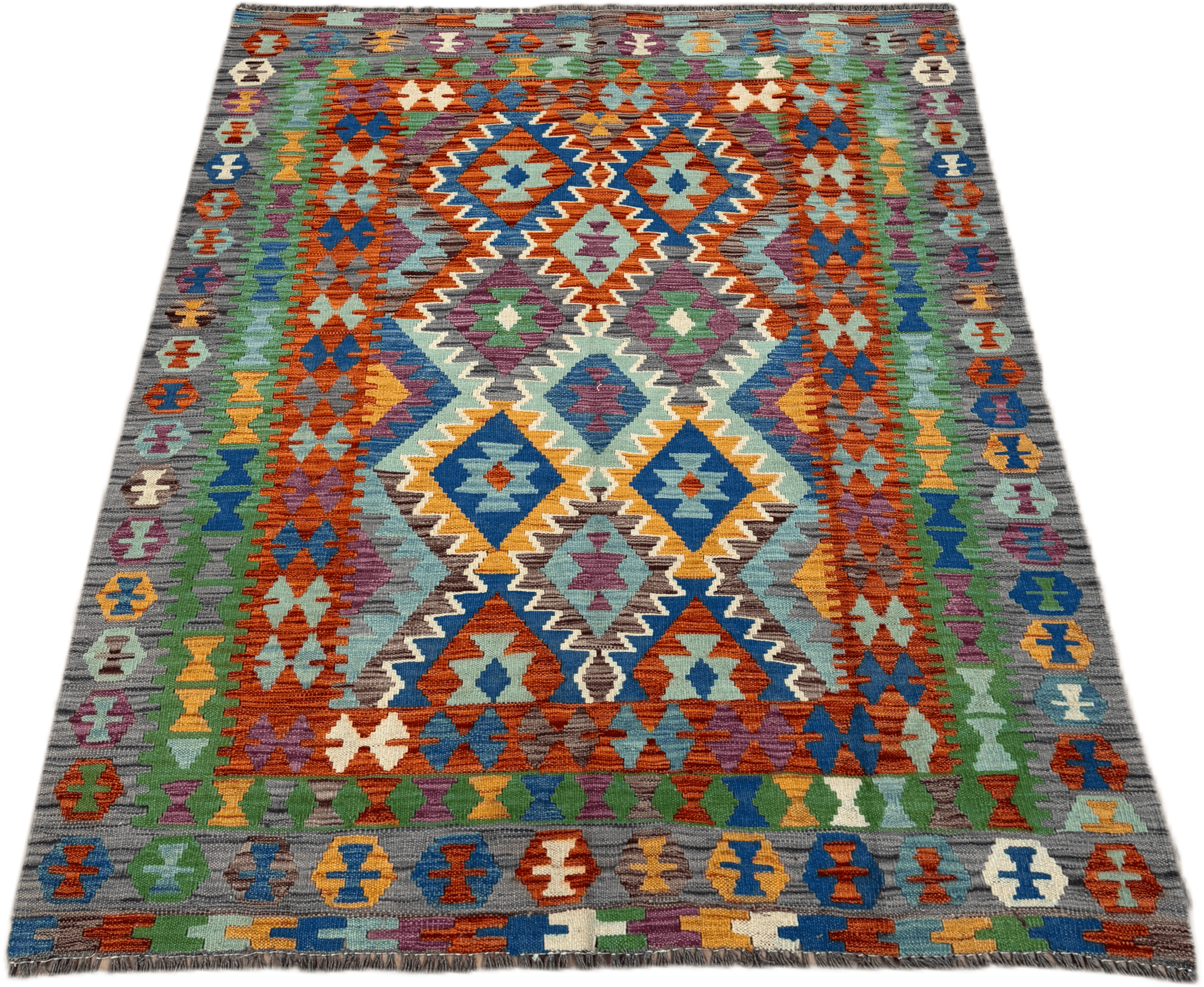 Chobi Kilim Rug - 193 cm x 146 cm