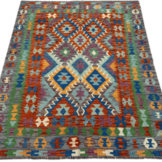 Chobi Kilim Rug - 193 cm x 146 cm