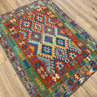 Chobi Kilim Rug - 193 cm x 146 cm