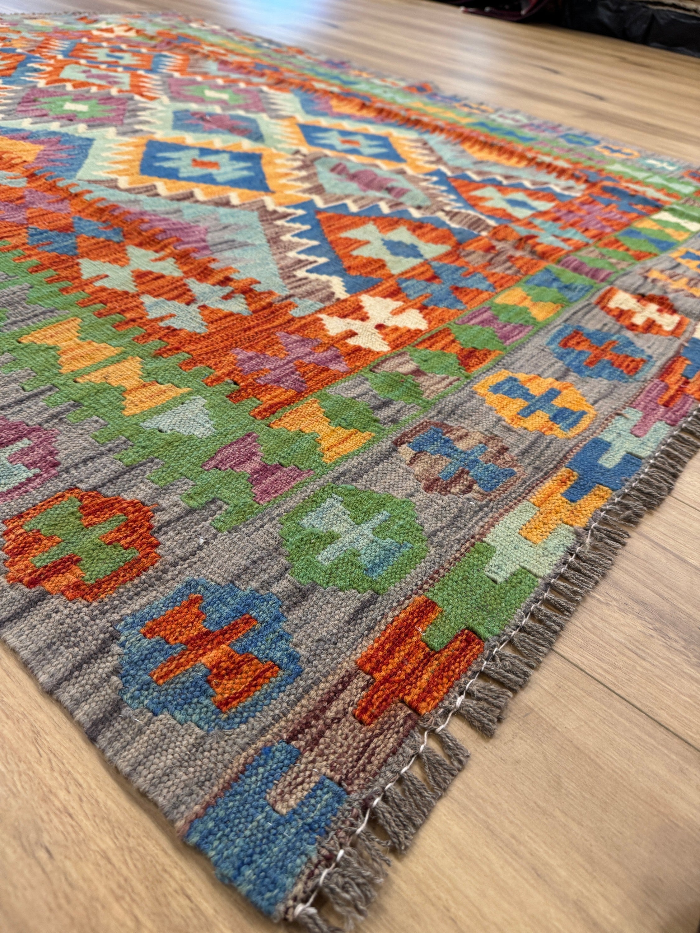 Chobi Kilim Rug - 193 cm x 146 cm