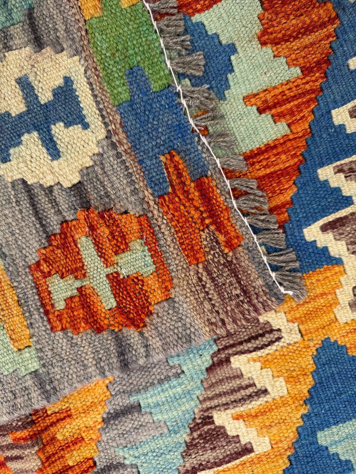 Chobi Kilim Rug - 193 cm x 146 cm
