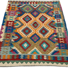 Chobi Kilim Rug - 199 cm x 154 cm