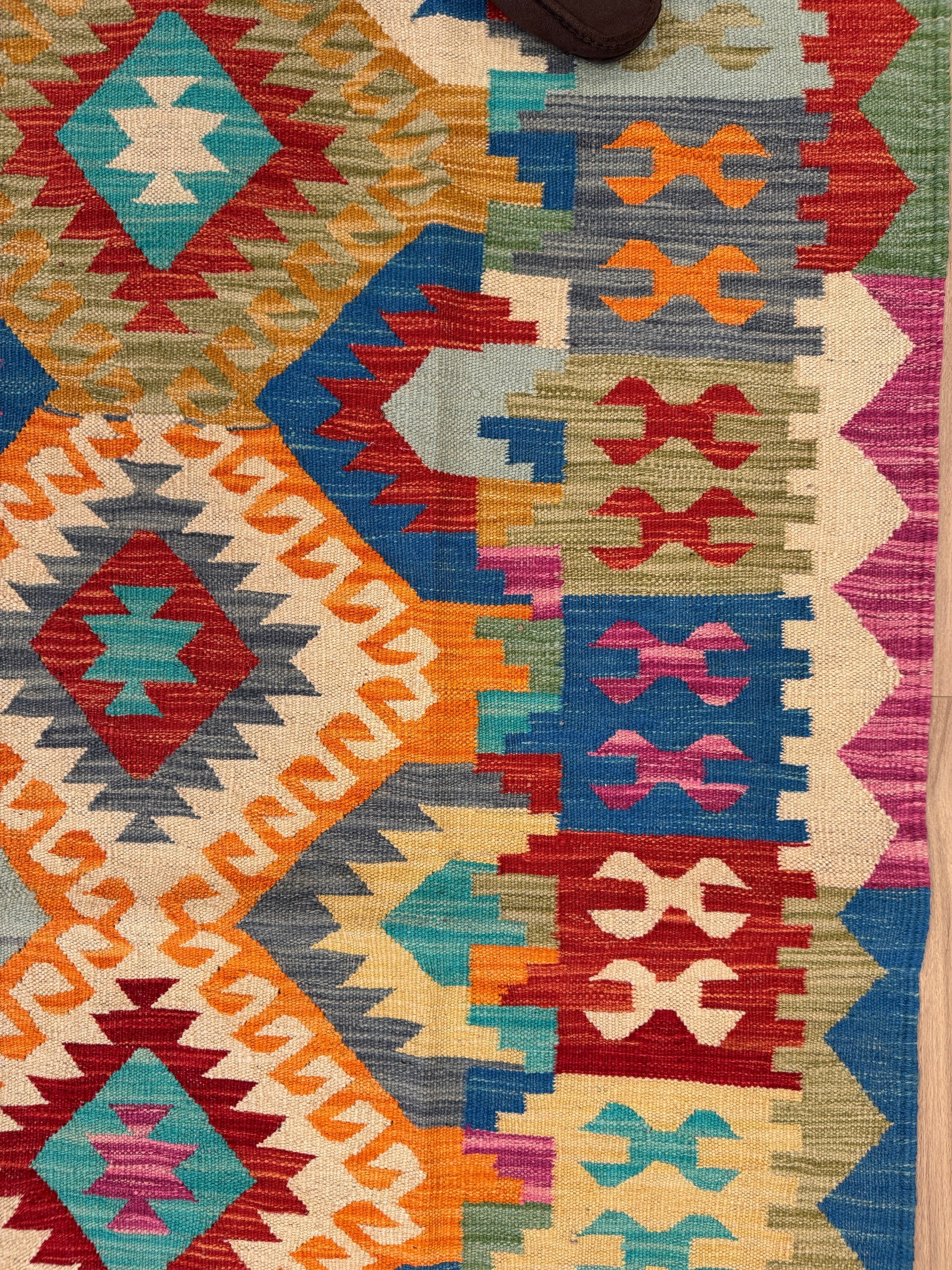 Chobi Kilim Rug - 199 cm x 154 cm