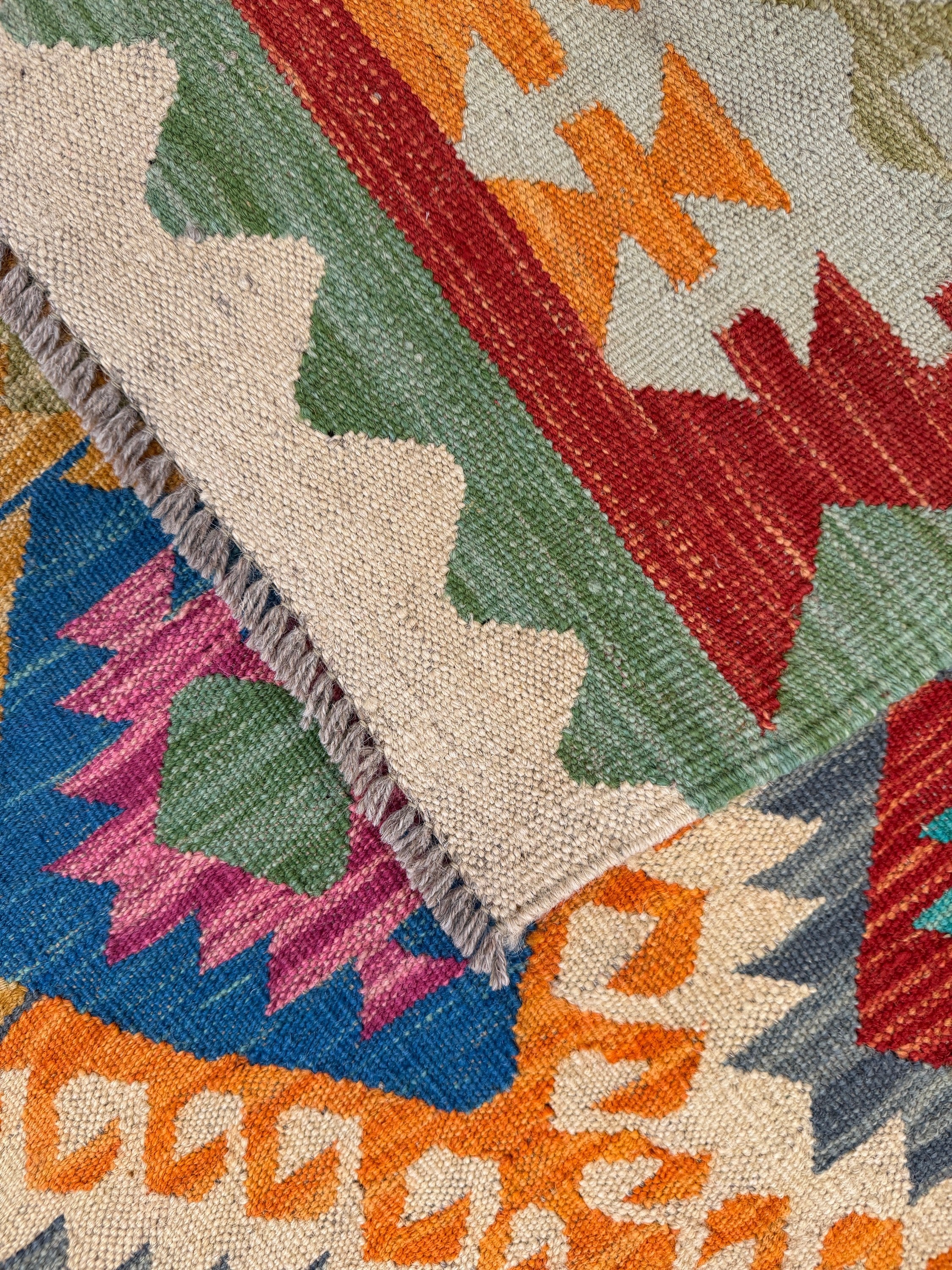 Chobi Kilim Rug - 199 cm x 154 cm