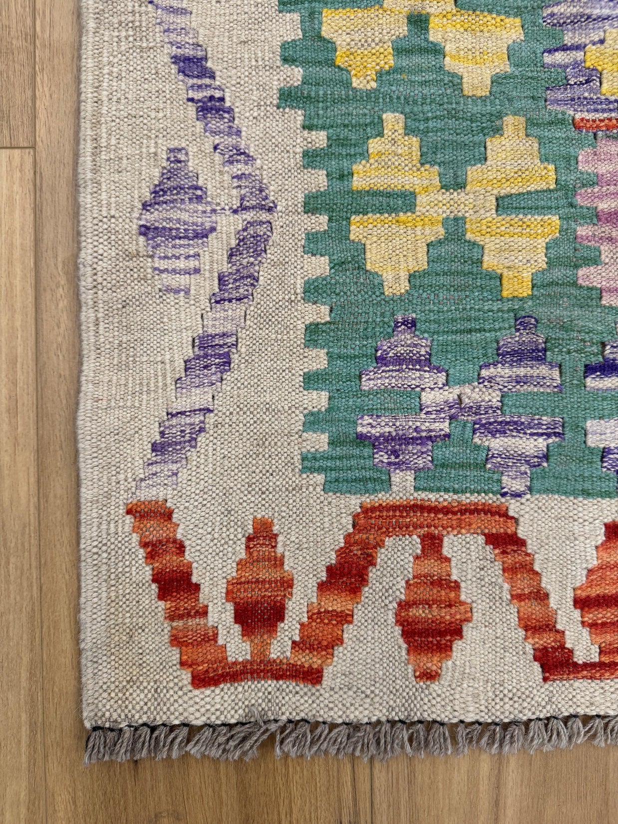 Chobi Kilim Rug - 198 cm x 155 cm