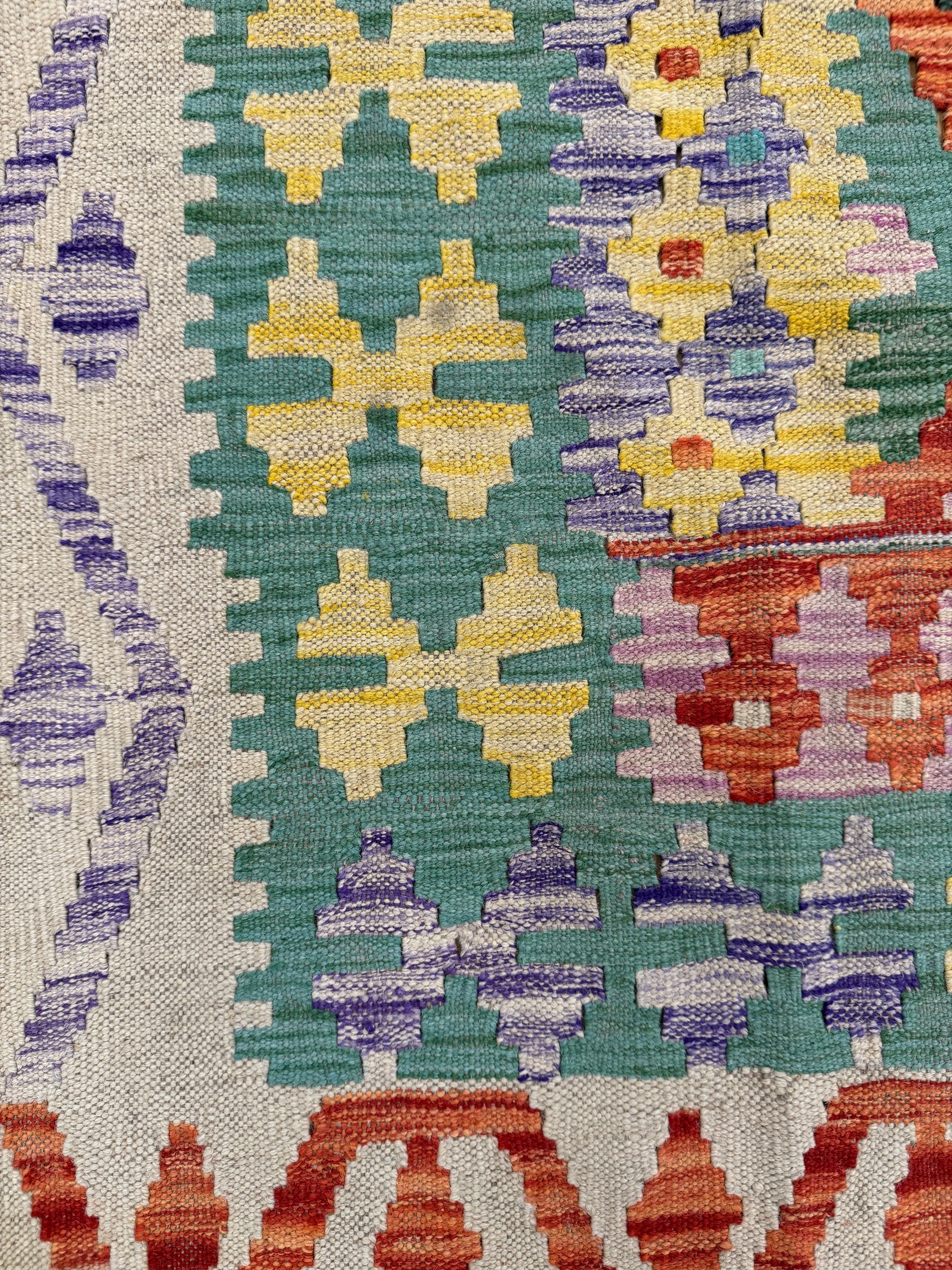 Chobi Kilim Rug - 198 cm x 155 cm