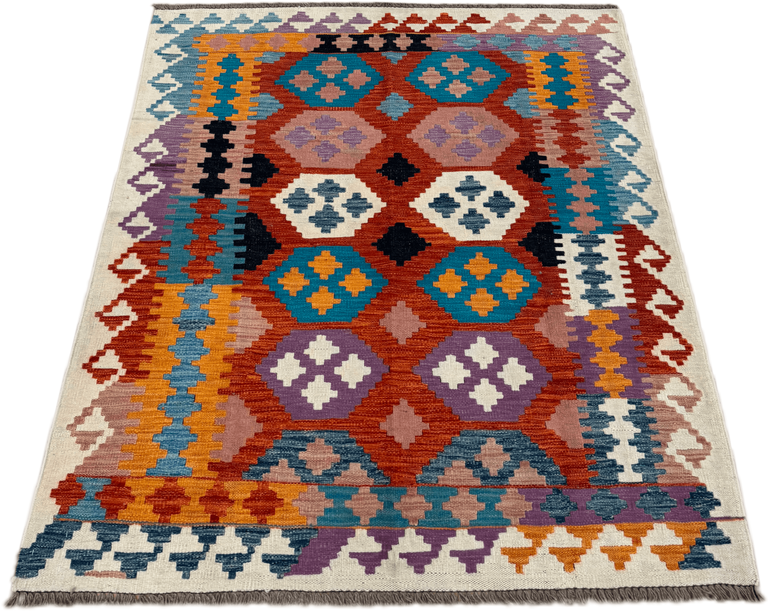 Chobi Kilim Rug - 192 cm x 148 cm