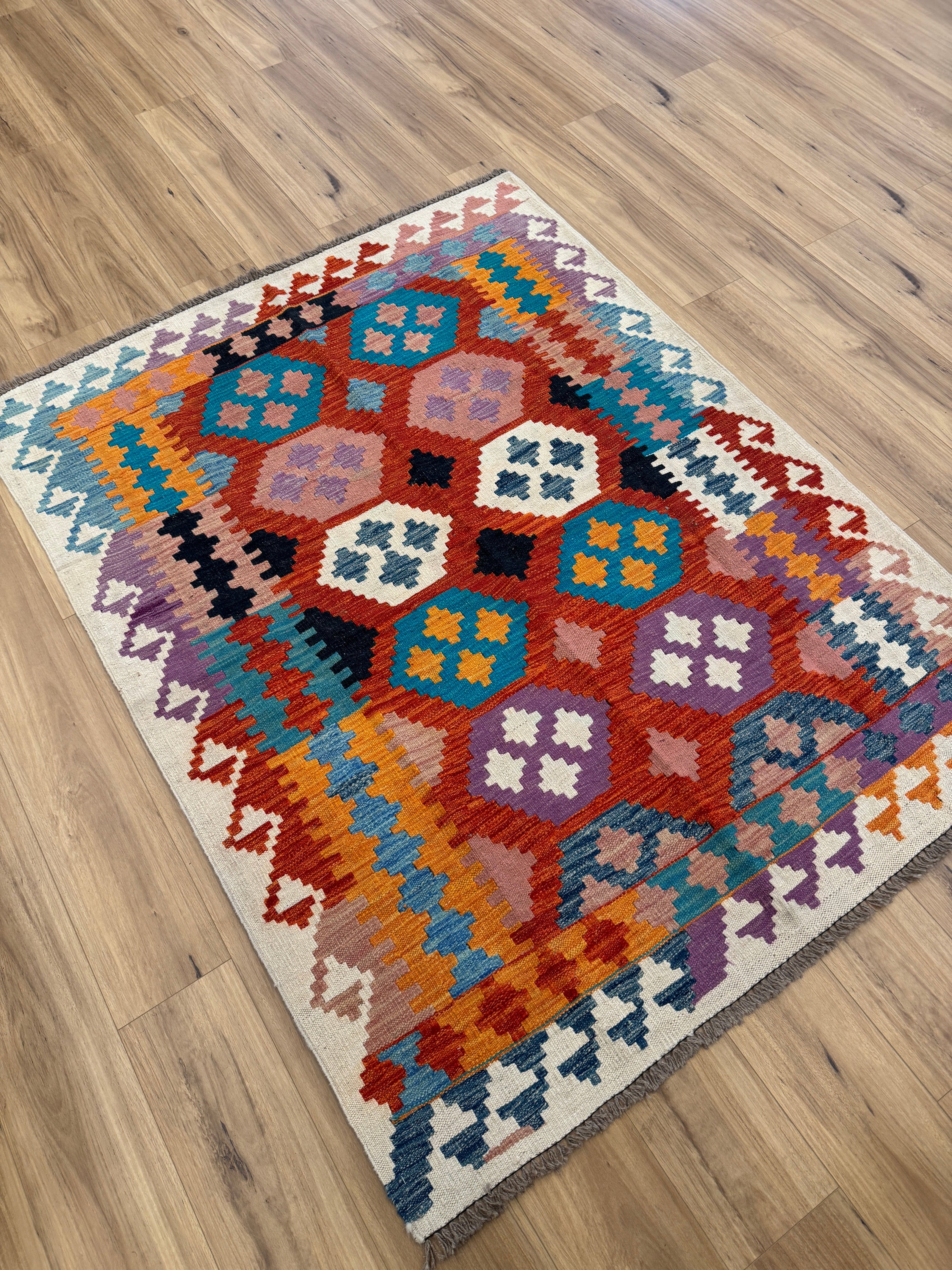 Chobi Kilim Rug - 192 cm x 148 cm