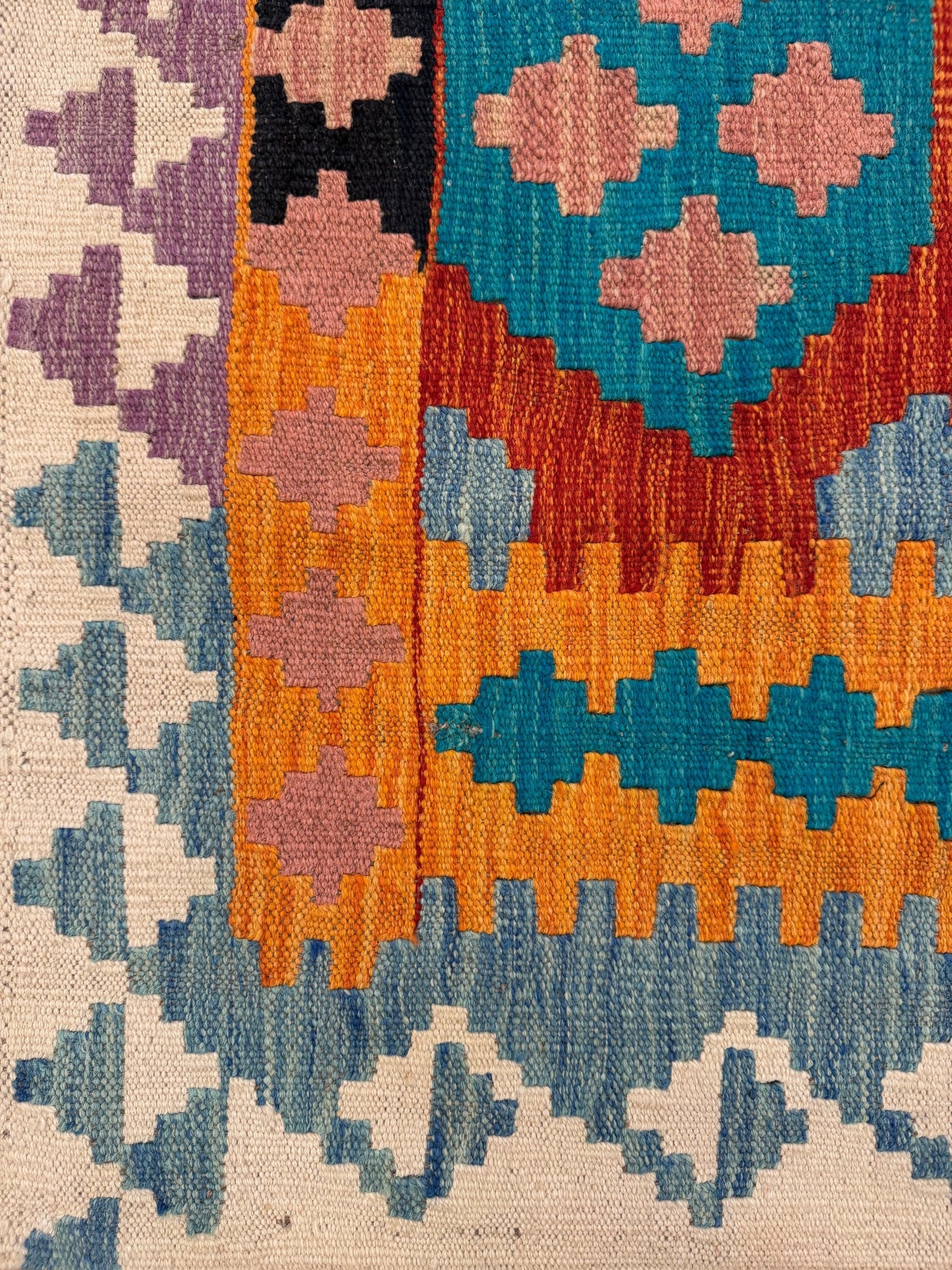 Chobi Kilim Rug - 192 cm x 148 cm