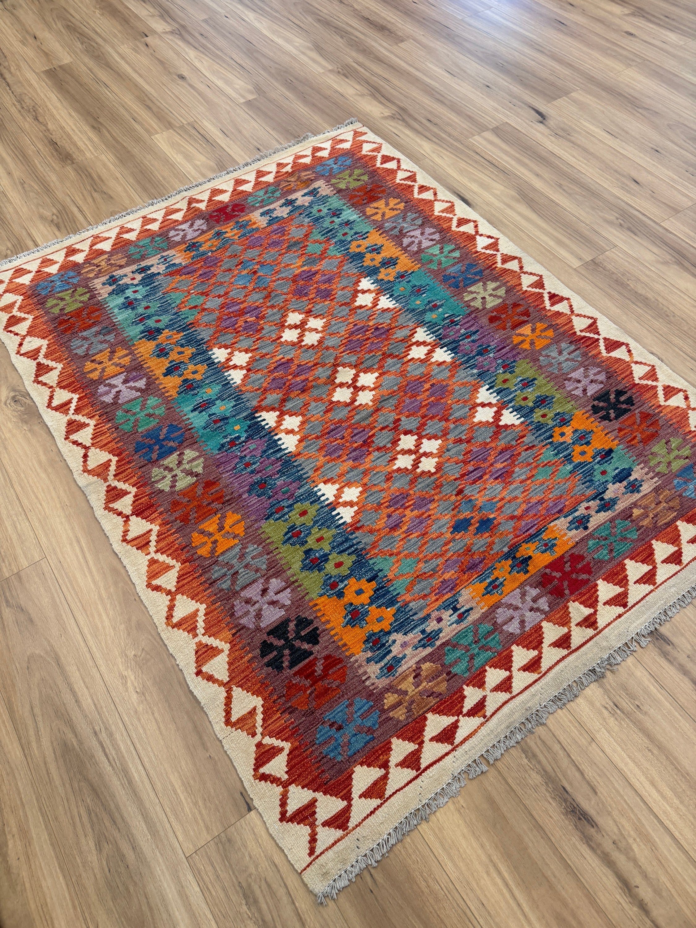Chobi Kilim Rug - 204 cm x 152 cm