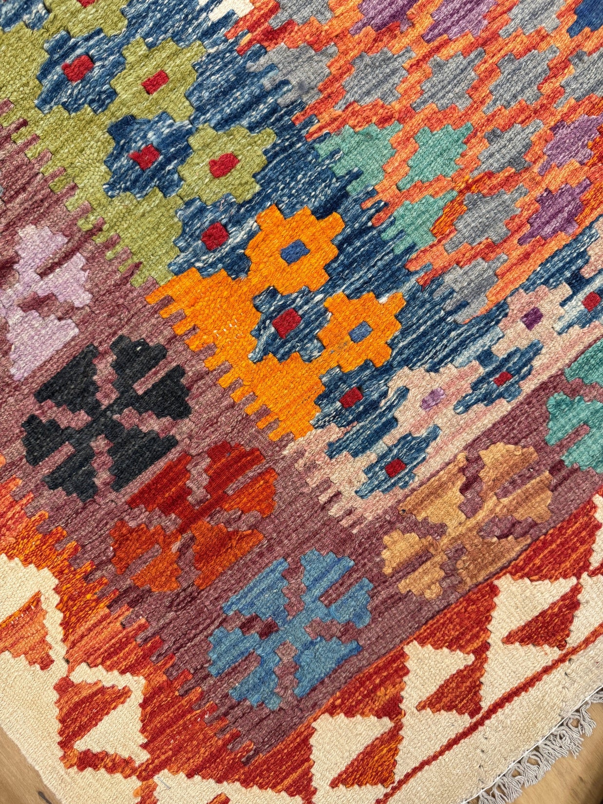 Chobi Kilim Rug - 204 cm x 152 cm