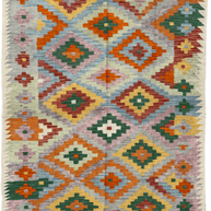 Chobi Kilim Rug - 204 cm x 138 cm