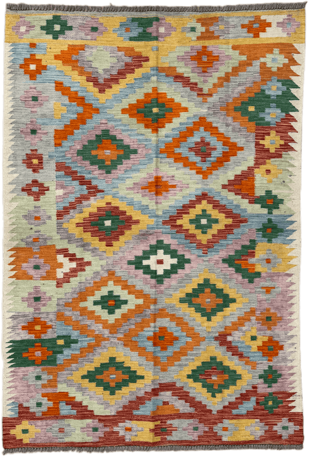 Chobi Kilim Rug - 204 cm x 138 cm