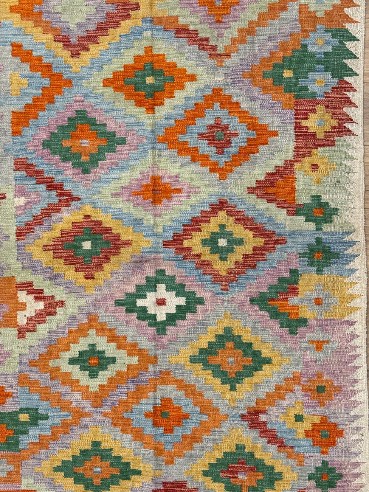 Chobi Kilim Rug - 204 cm x 138 cm