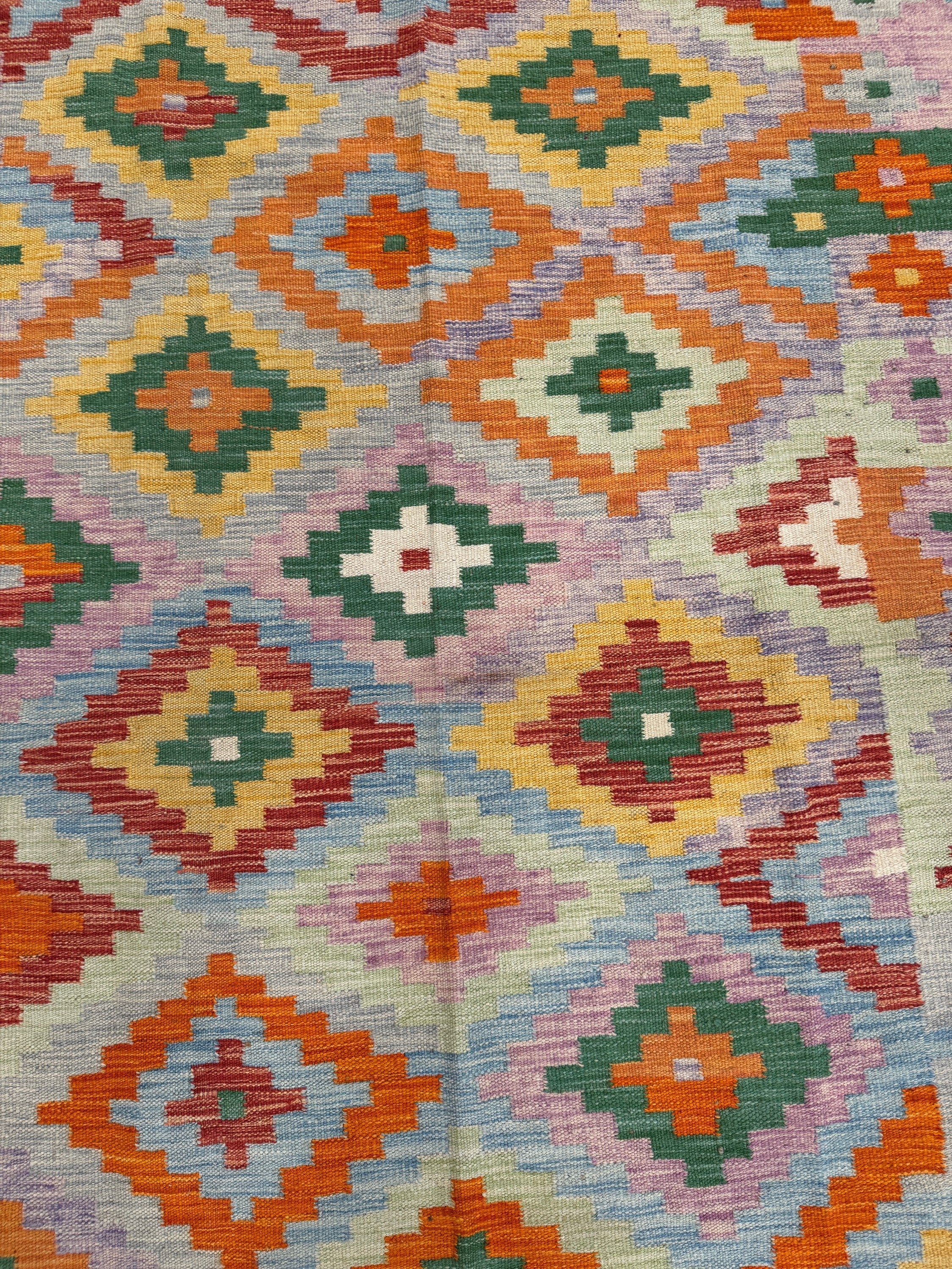 Chobi Kilim Rug - 204 cm x 138 cm