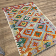 Chobi Kilim Rug - 204 cm x 138 cm