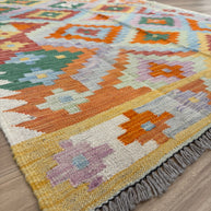 Chobi Kilim Rug - 204 cm x 138 cm