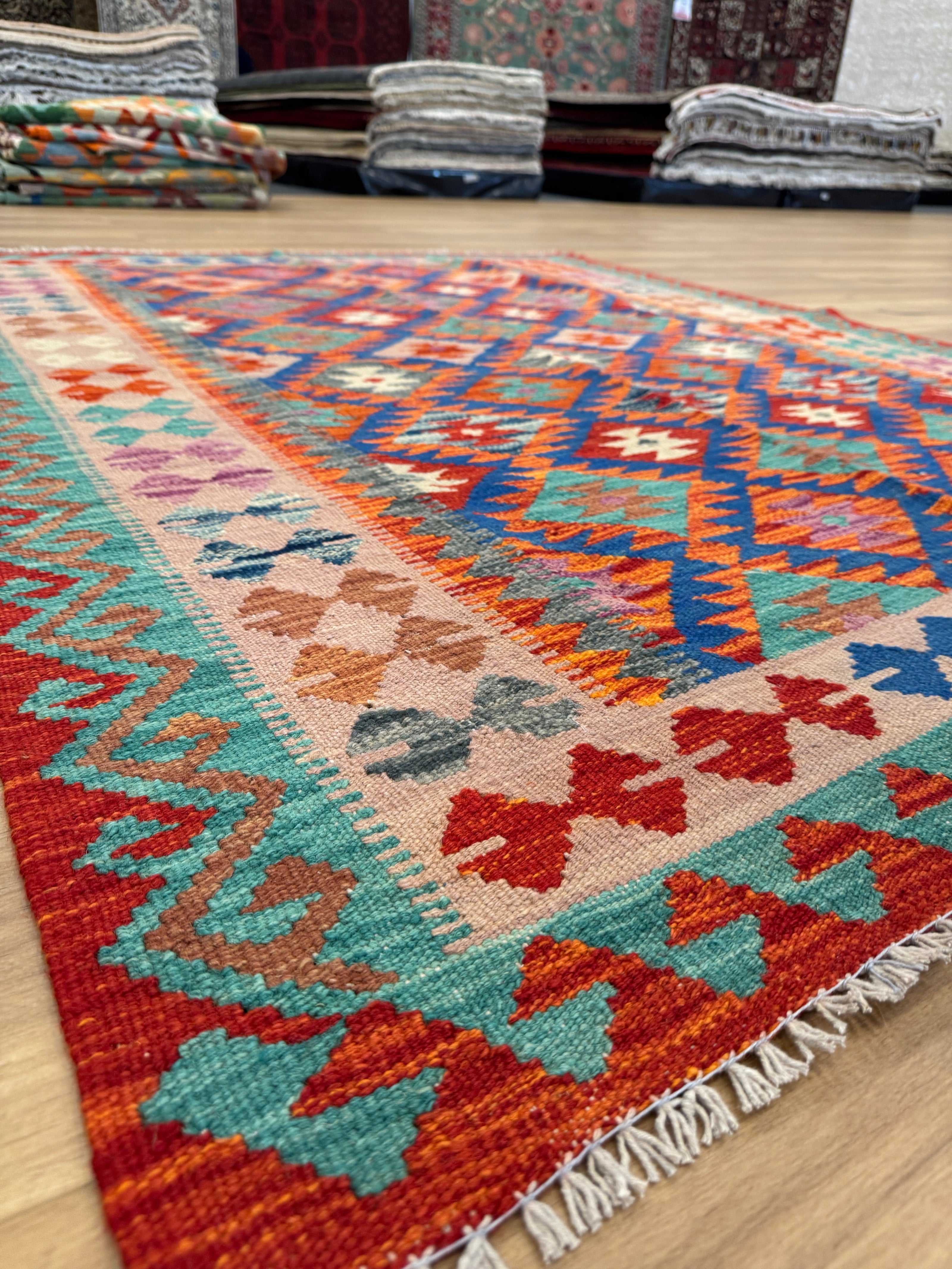 Chobi Kilim Rug - 192 cm x 150 cm