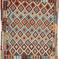 Chobi Kilim Rug - 191 cm x 156 cm