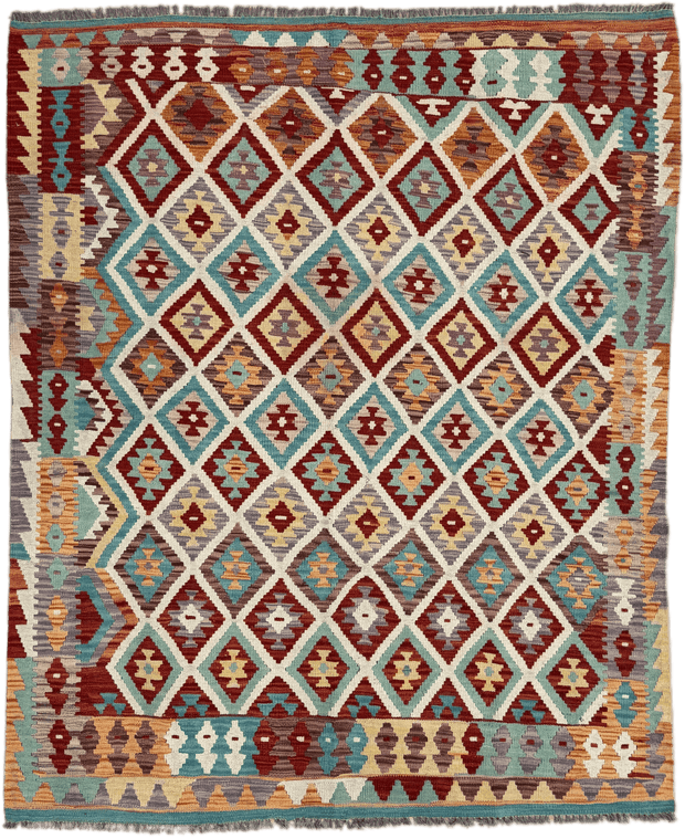 Chobi Kilim Rug - 191 cm x 156 cm