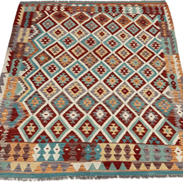 Chobi Kilim Rug - 191 cm x 156 cm