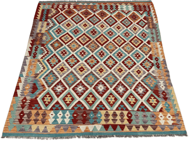 Chobi Kilim Rug - 191 cm x 156 cm