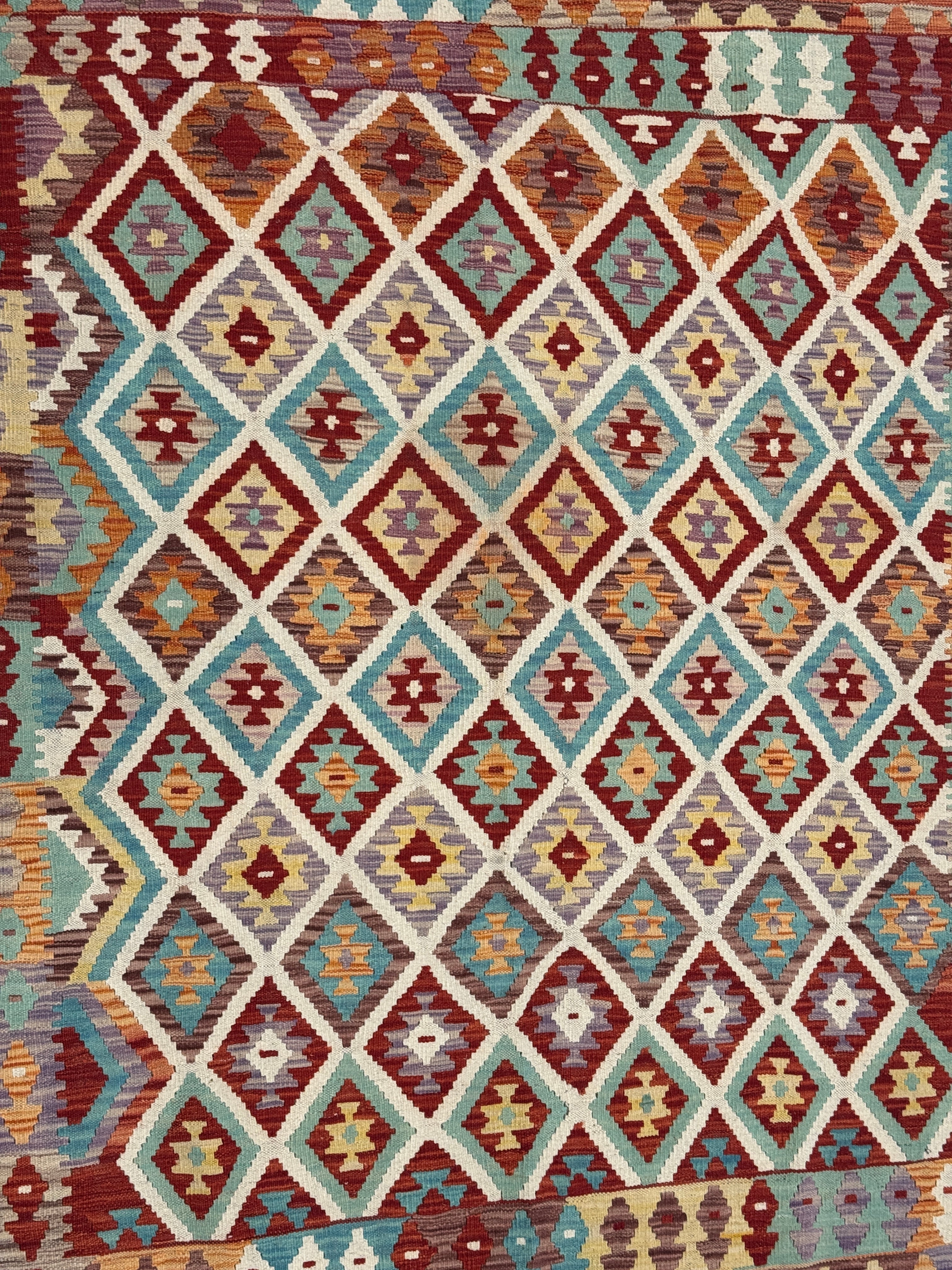 Chobi Kilim Rug - 191 cm x 156 cm