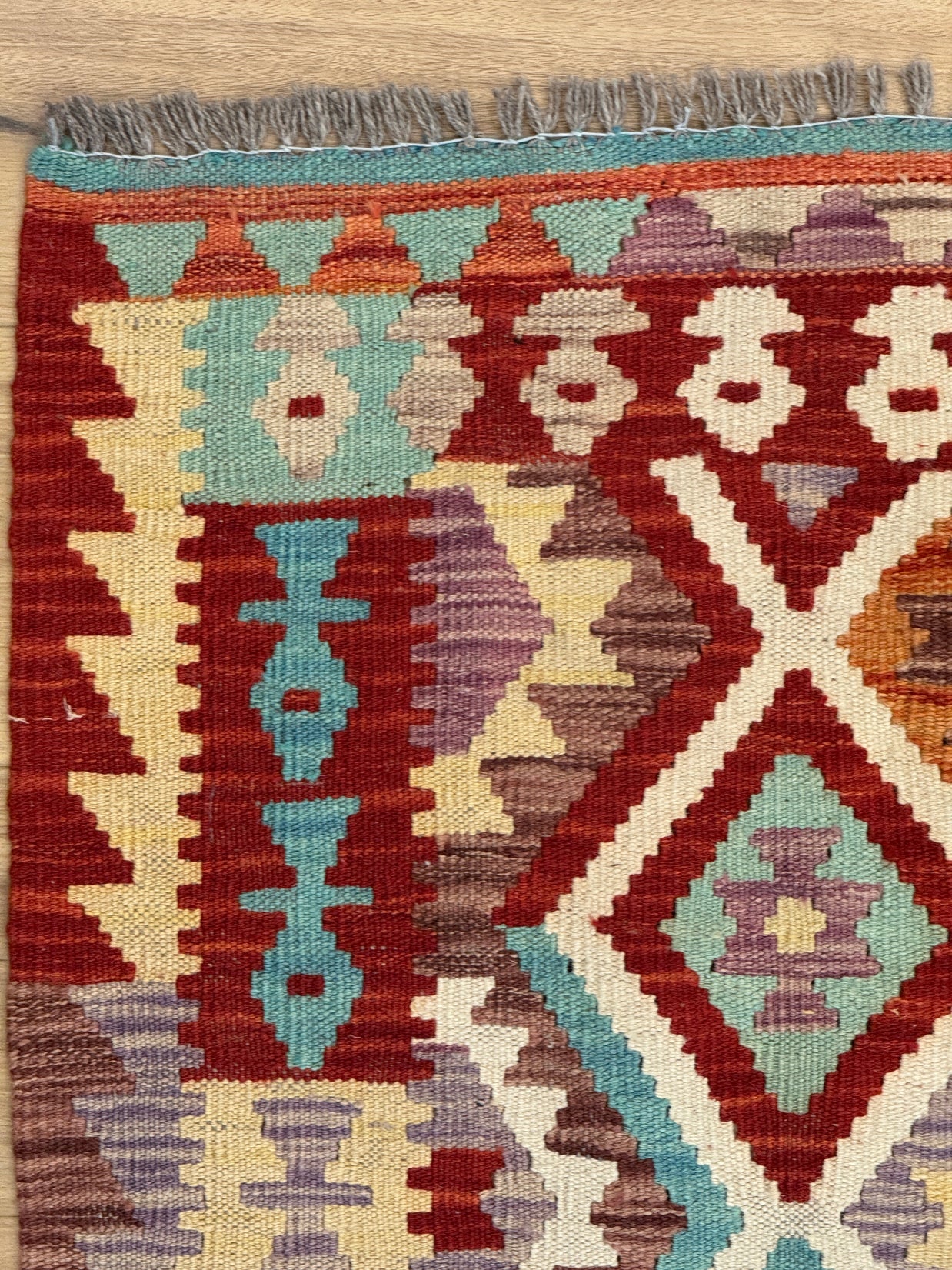 Chobi Kilim Rug - 191 cm x 156 cm
