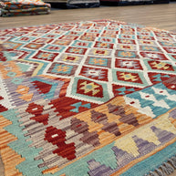 Chobi Kilim Rug - 191 cm x 156 cm