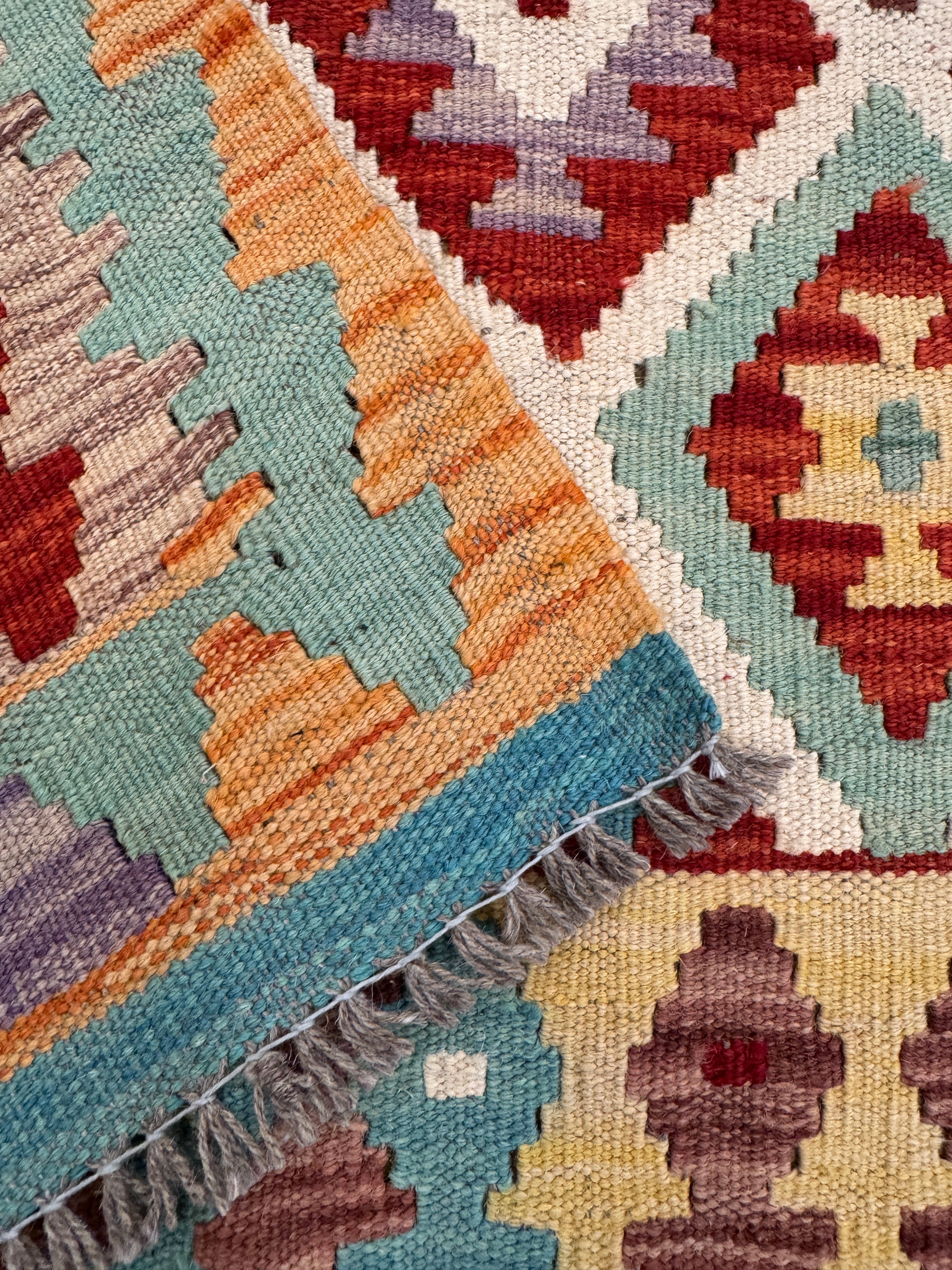 Chobi Kilim Rug - 191 cm x 156 cm
