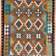 Chobi Kilim Rug - 195 cm x 153 cm