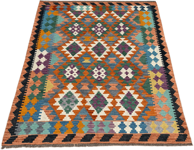 Chobi Kilim Rug - 195 cm x 153 cm