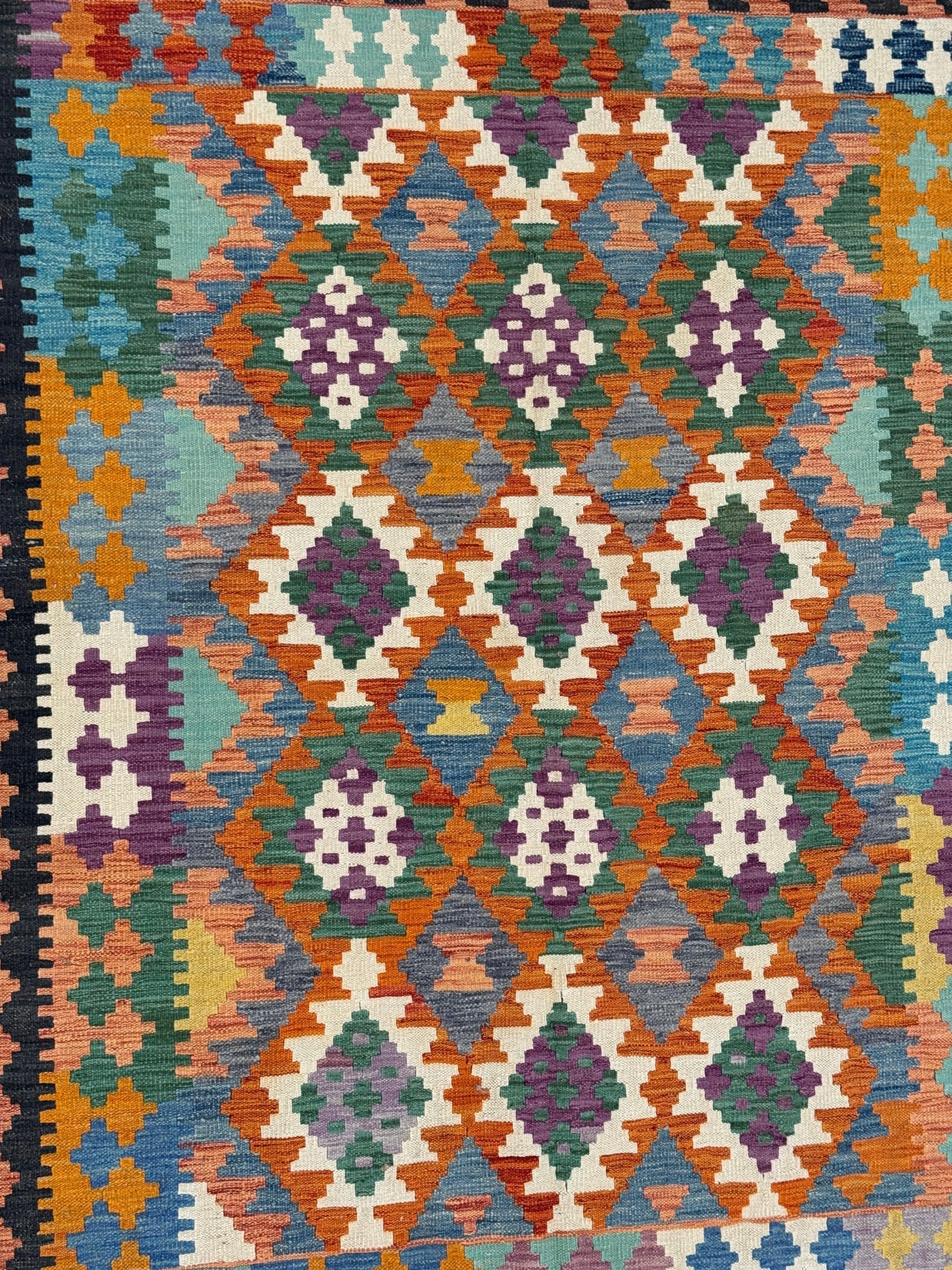 Chobi Kilim Rug - 195 cm x 153 cm