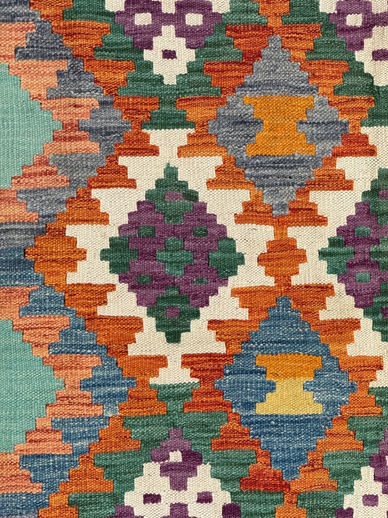 Chobi Kilim Rug - 195 cm x 153 cm