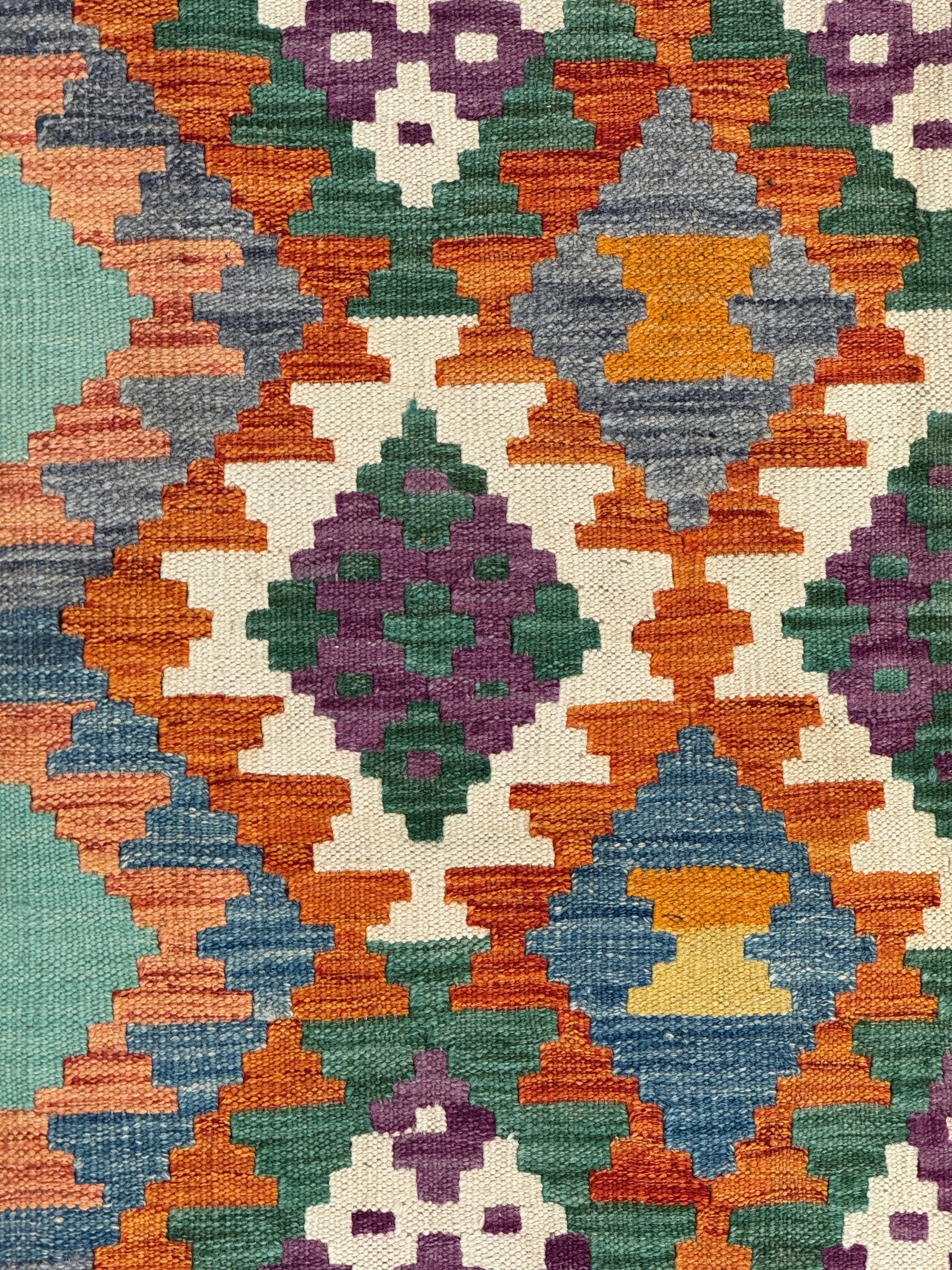 Chobi Kilim Rug - 195 cm x 153 cm