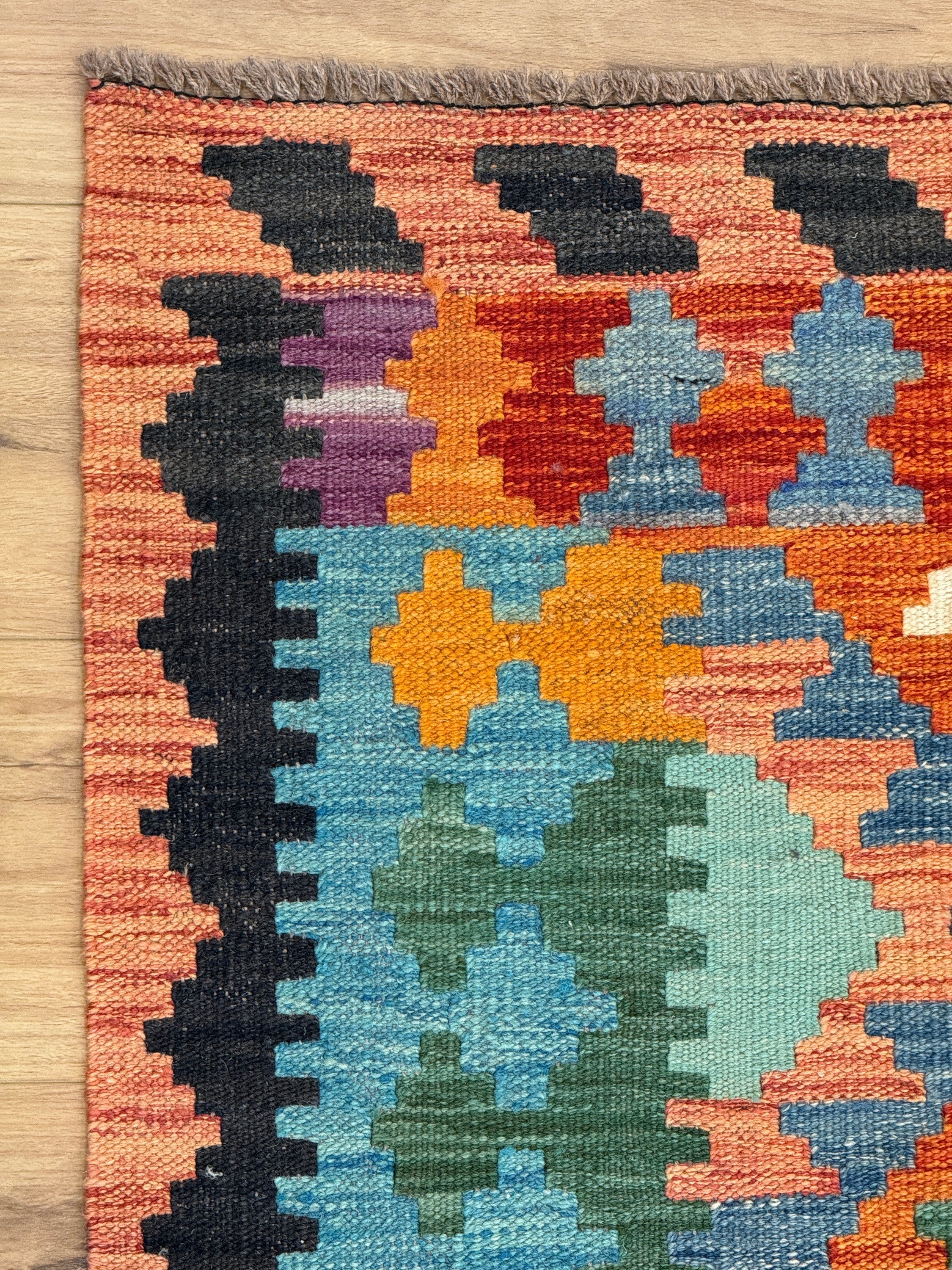 Chobi Kilim Rug - 195 cm x 153 cm