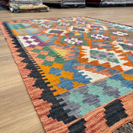 Chobi Kilim Rug - 195 cm x 153 cm