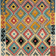 Chobi Kilim Rug - 207 cm x 155 cm