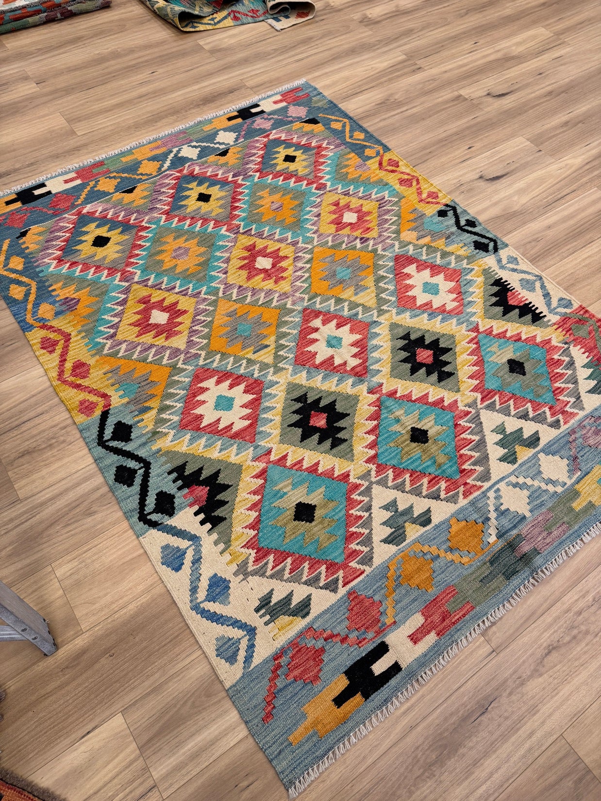 Chobi Kilim Rug - 207 cm x 155 cm