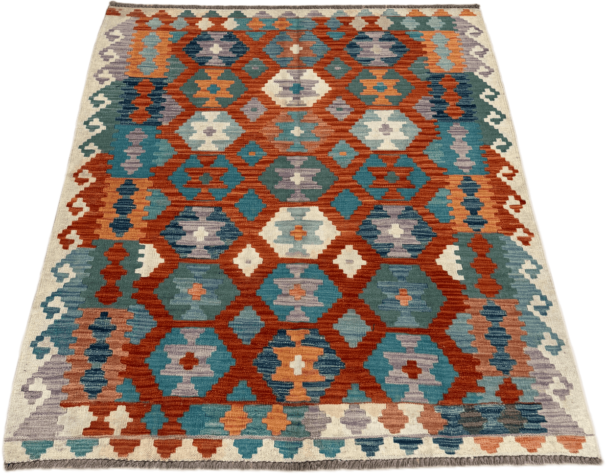Chobi Kilim Rug - 193 cm x 154 cm