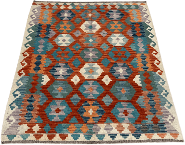 Chobi Kilim Rug - 193 cm x 154 cm