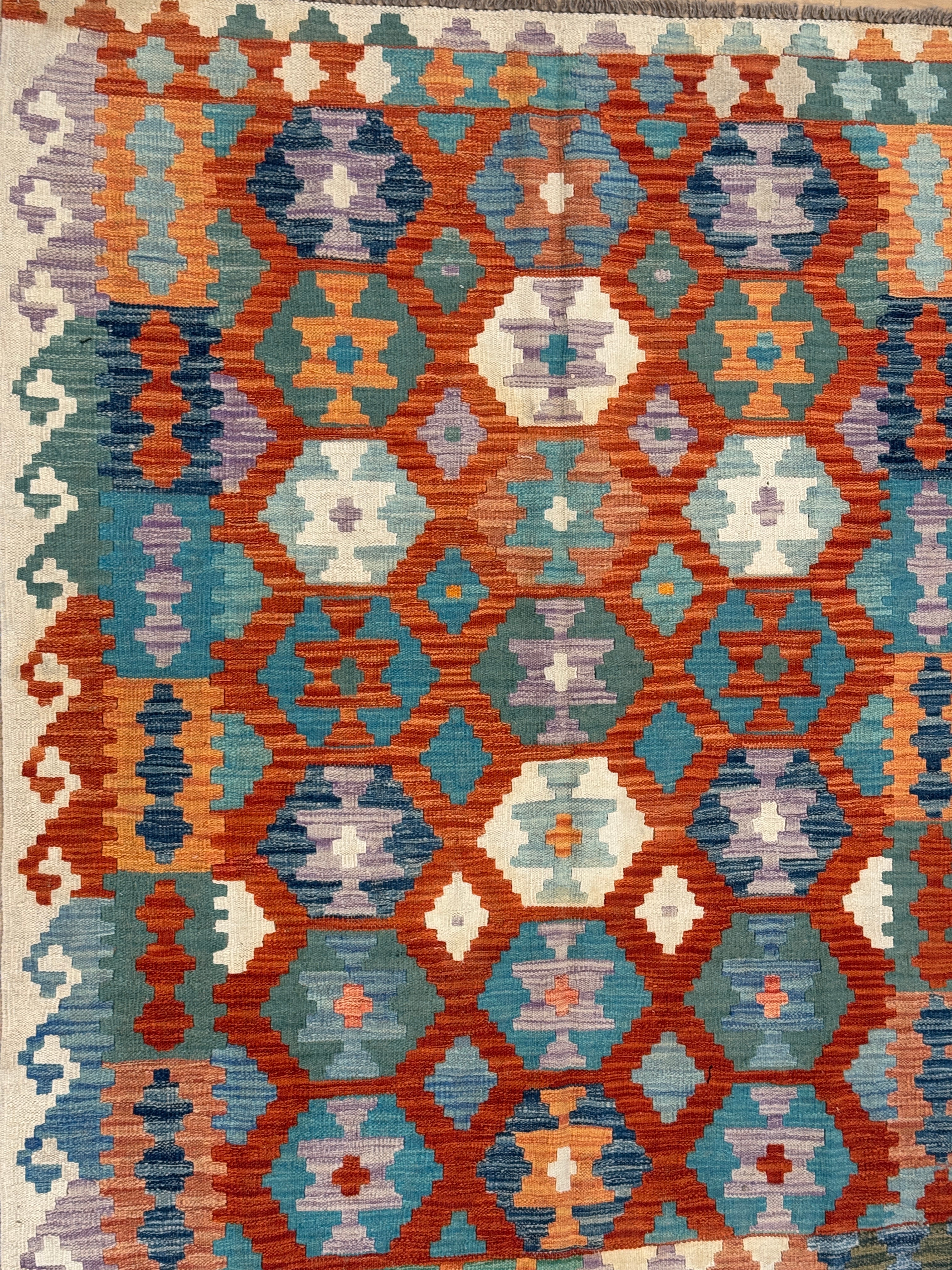 Chobi Kilim Rug - 193 cm x 154 cm
