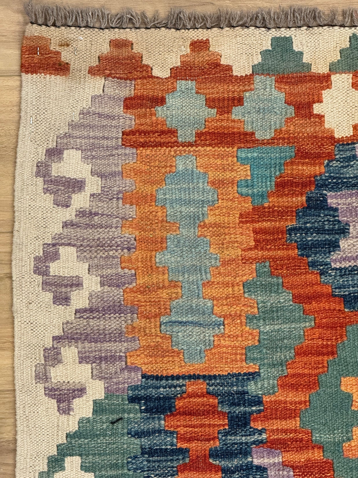 Chobi Kilim Rug - 193 cm x 154 cm