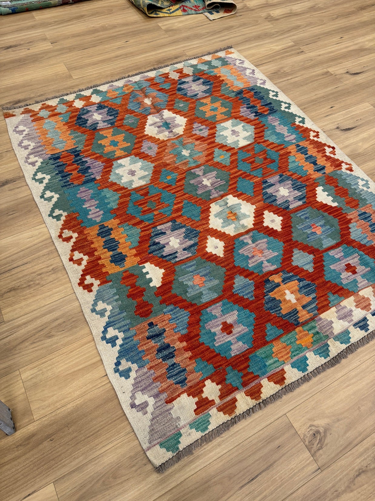 Chobi Kilim Rug - 193 cm x 154 cm