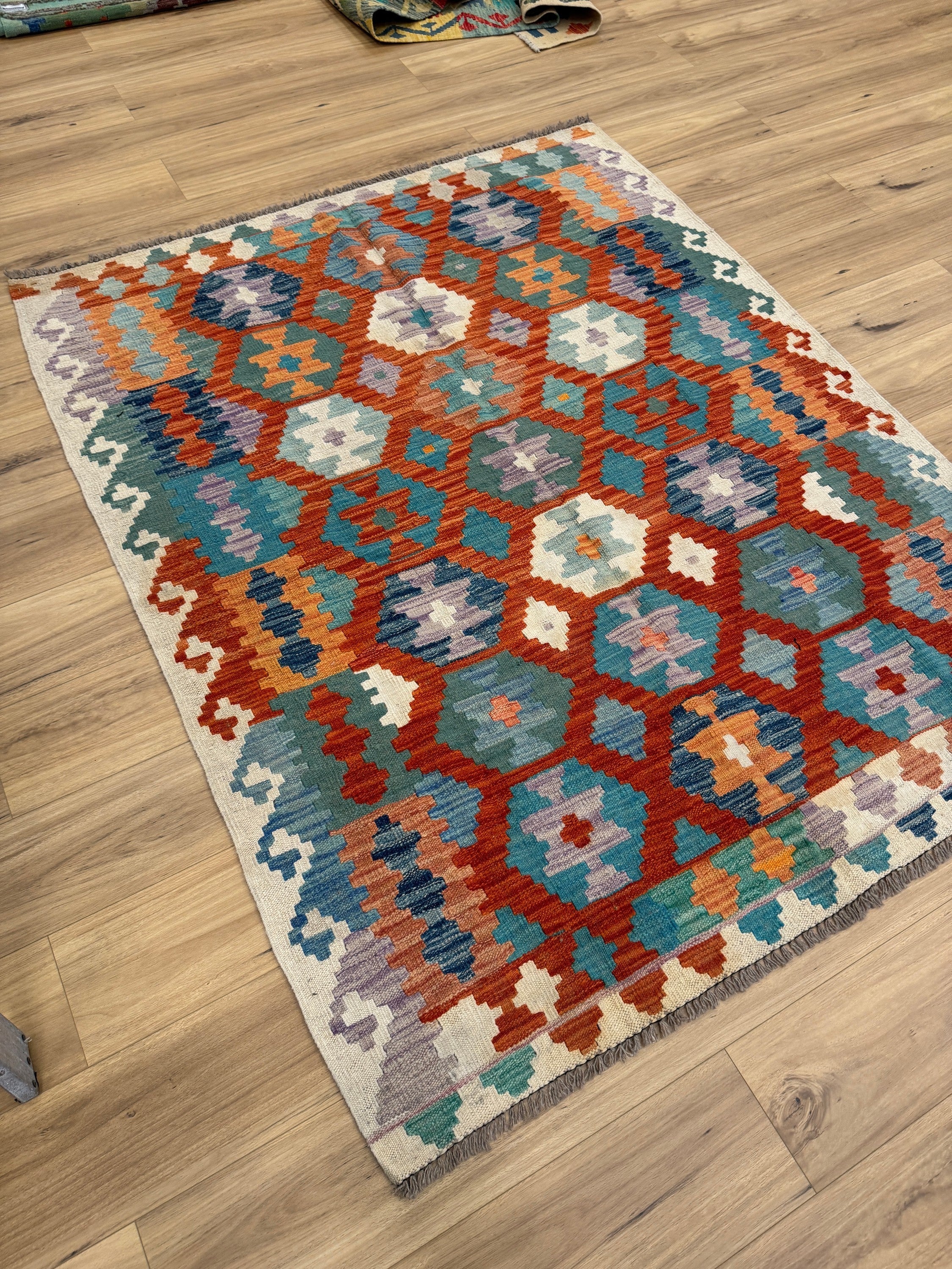 Chobi Kilim Rug - 193 cm x 154 cm