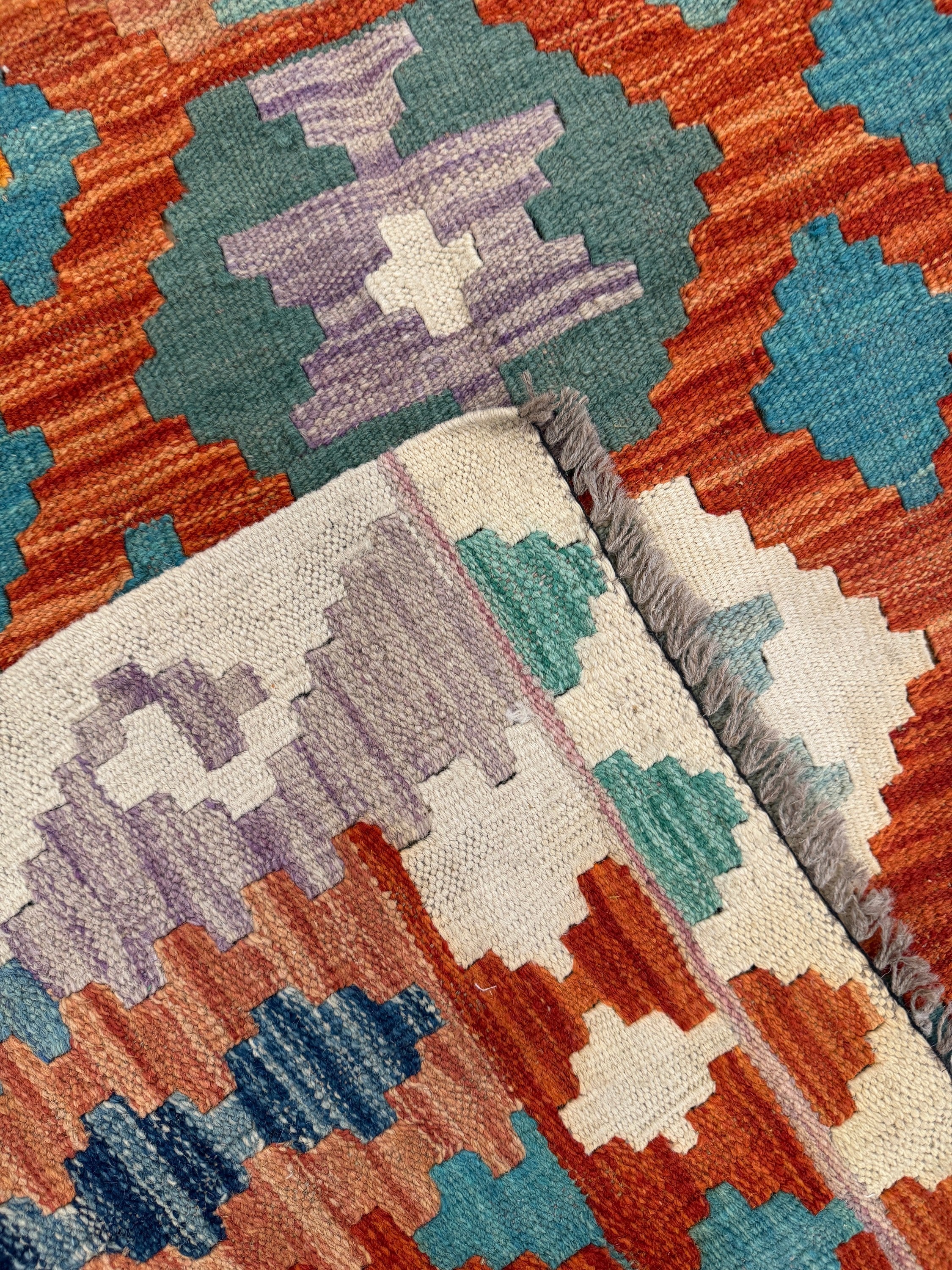 Chobi Kilim Rug - 193 cm x 154 cm